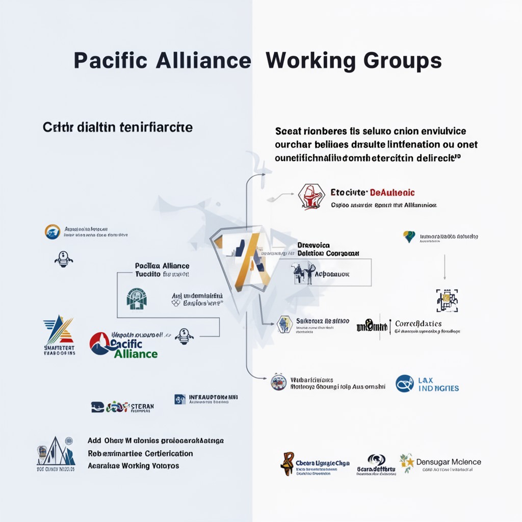 AI-generated illustration of Pacific Alliance Working Groups