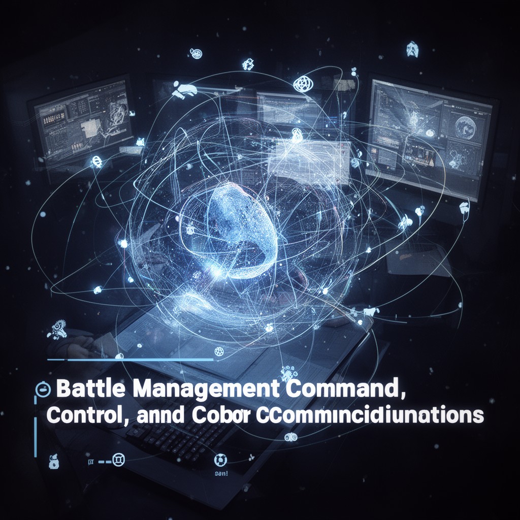 AI-generated illustration of Battle Management Command, Control and Communications