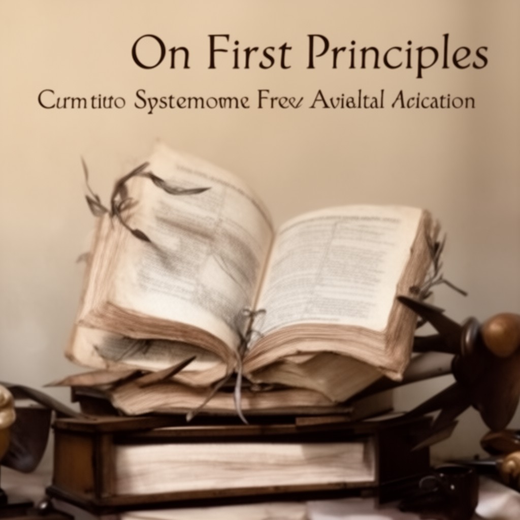 AI-generated illustration of On First Principles