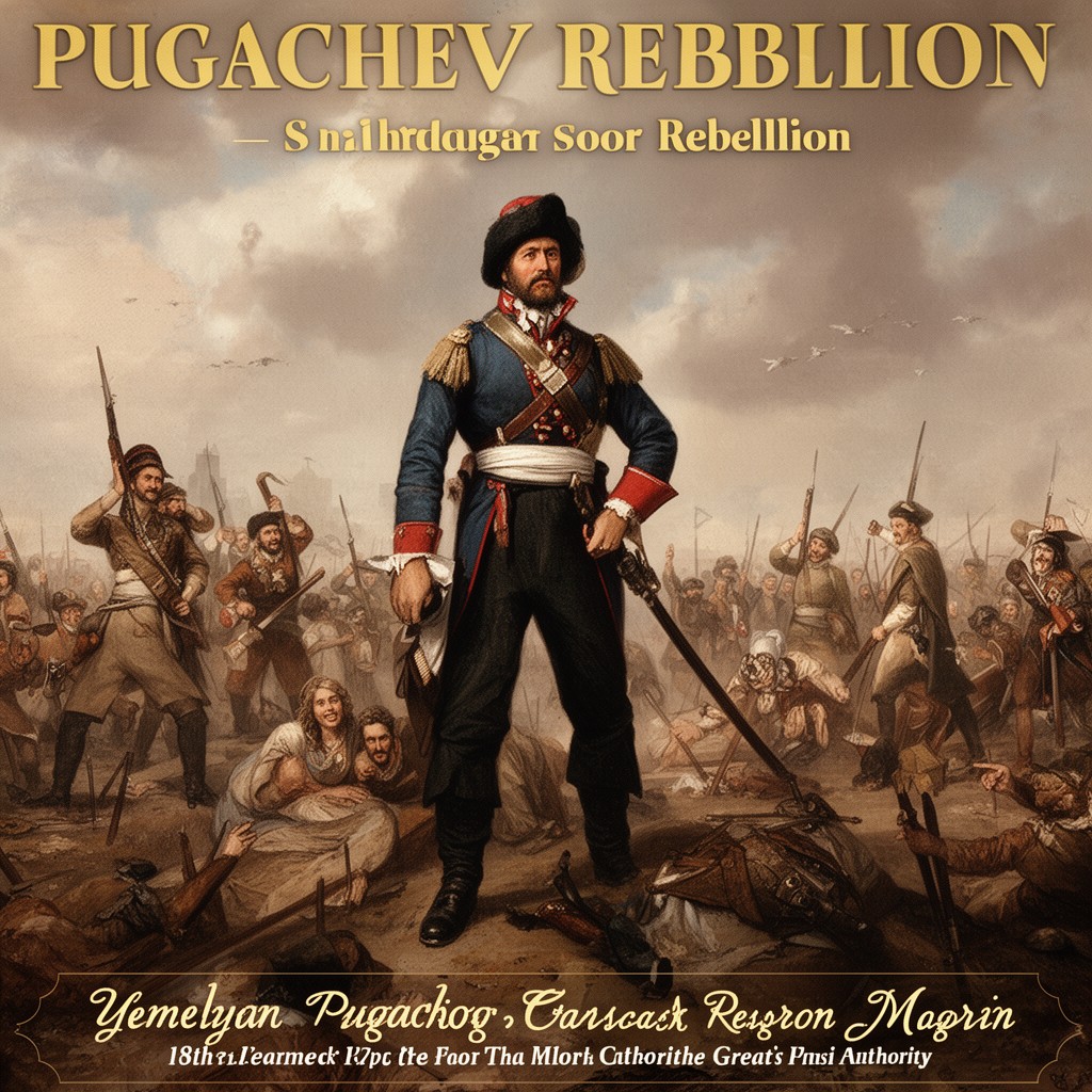 AI-generated illustration of Pugachev Rebellion