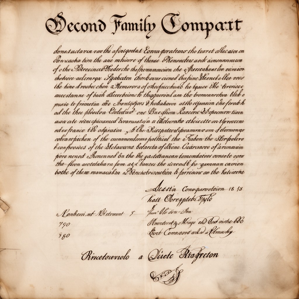 AI-generated illustration of Second Family Compact