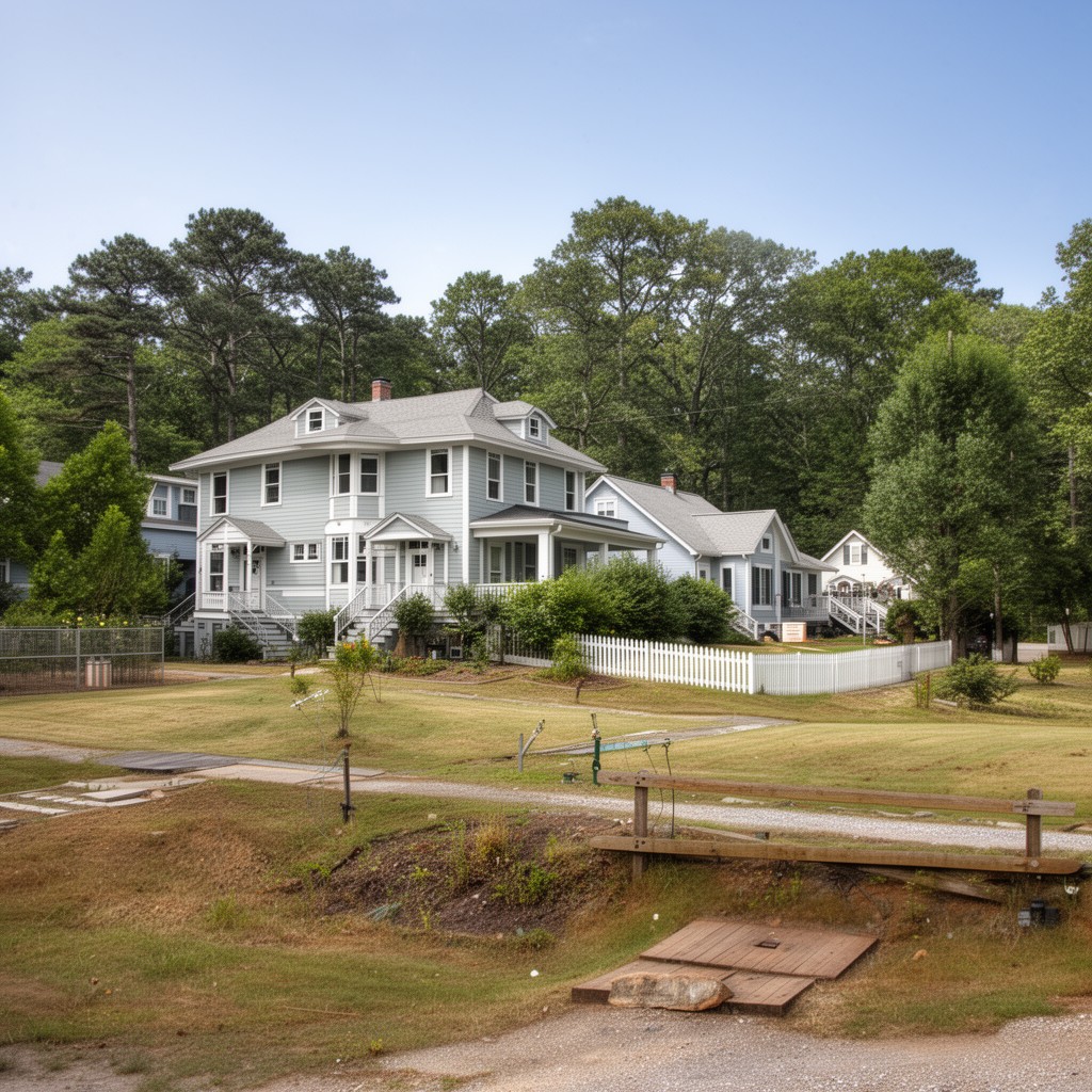 AI-generated illustration of College Park Historic District