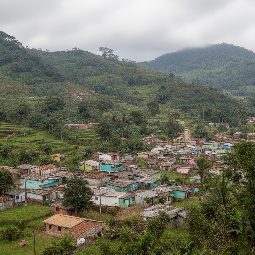 AI-generated illustration of Camas, Cauca, Colombia