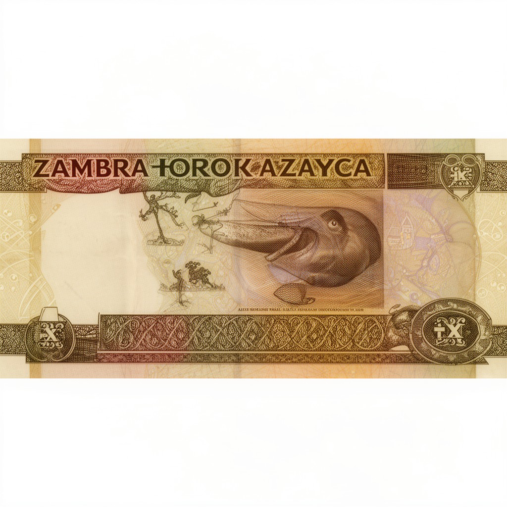 AI-generated illustration of Zambian kwacha