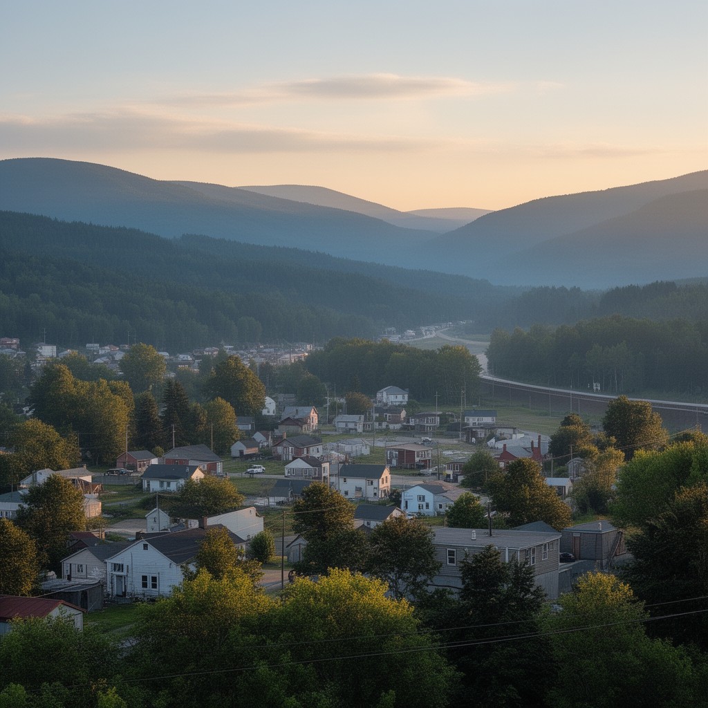 AI-generated illustration of Norfolk, New York, United States