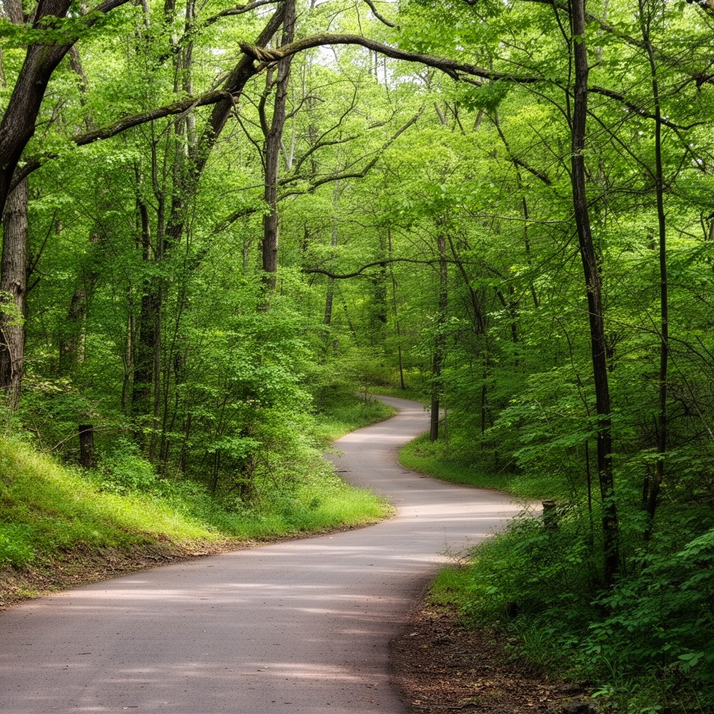 AI-generated illustration of Greenbelt Trail (Cold Spring Harbor section)