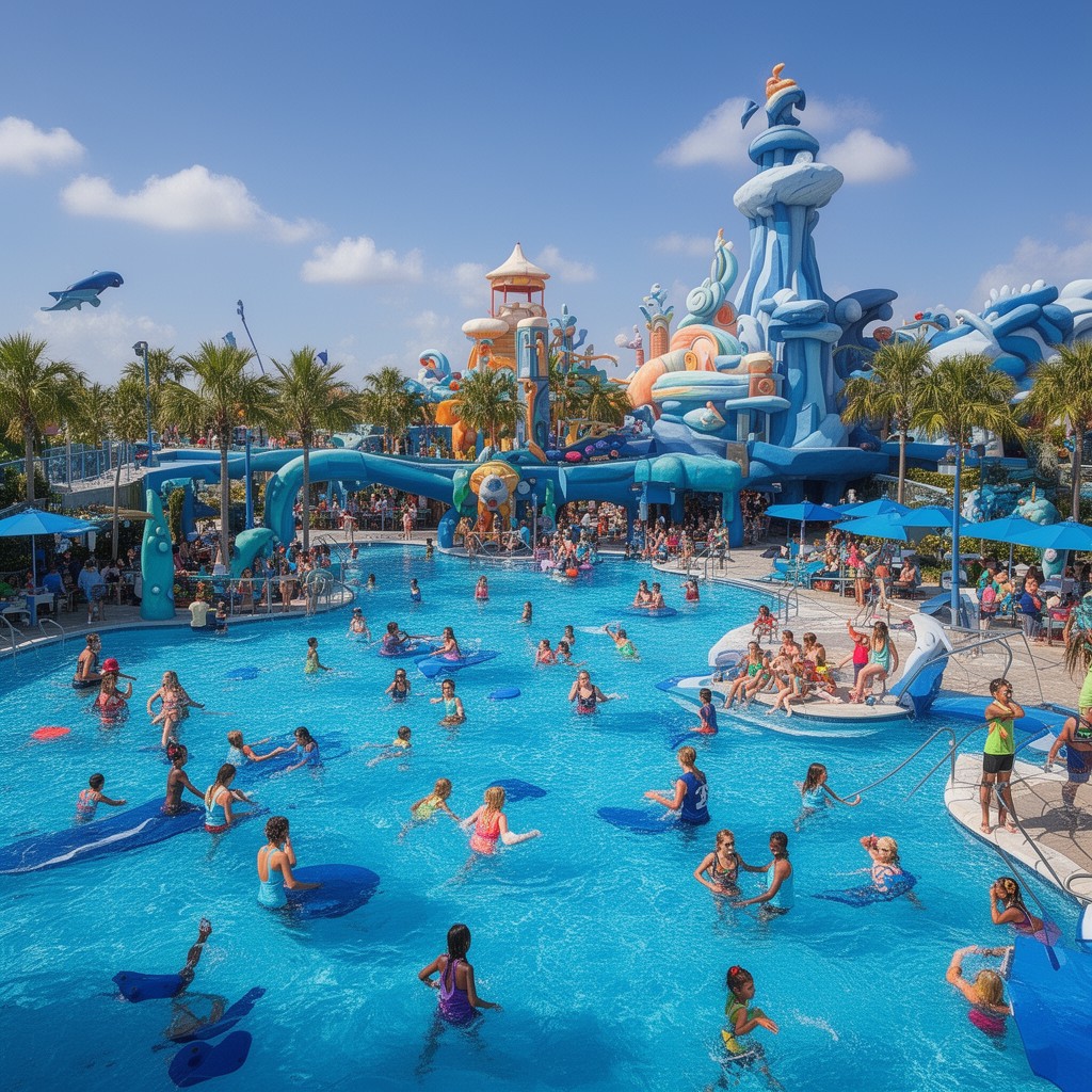 AI-generated illustration of Big Blue Pool