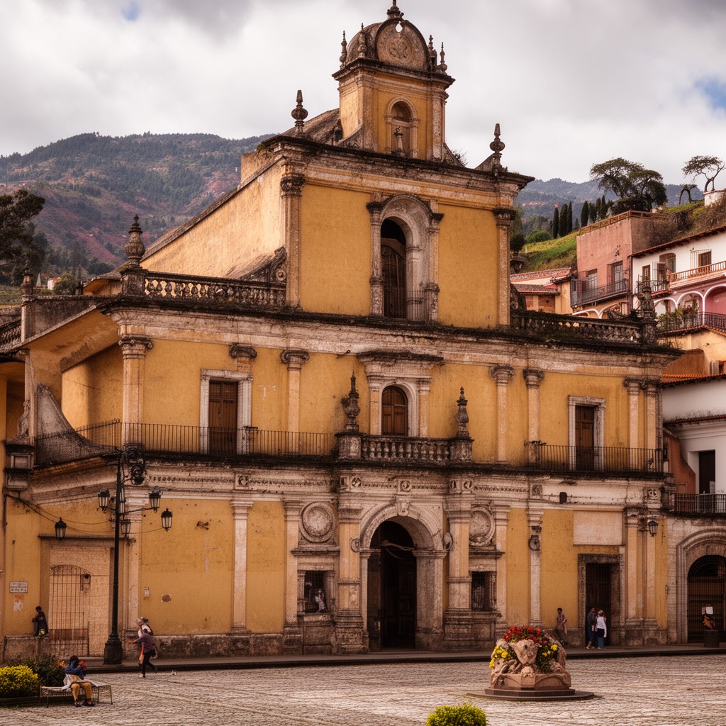 AI-generated illustration of San Miguel el Grande, Guanajuato, Viceroyalty of New Spain