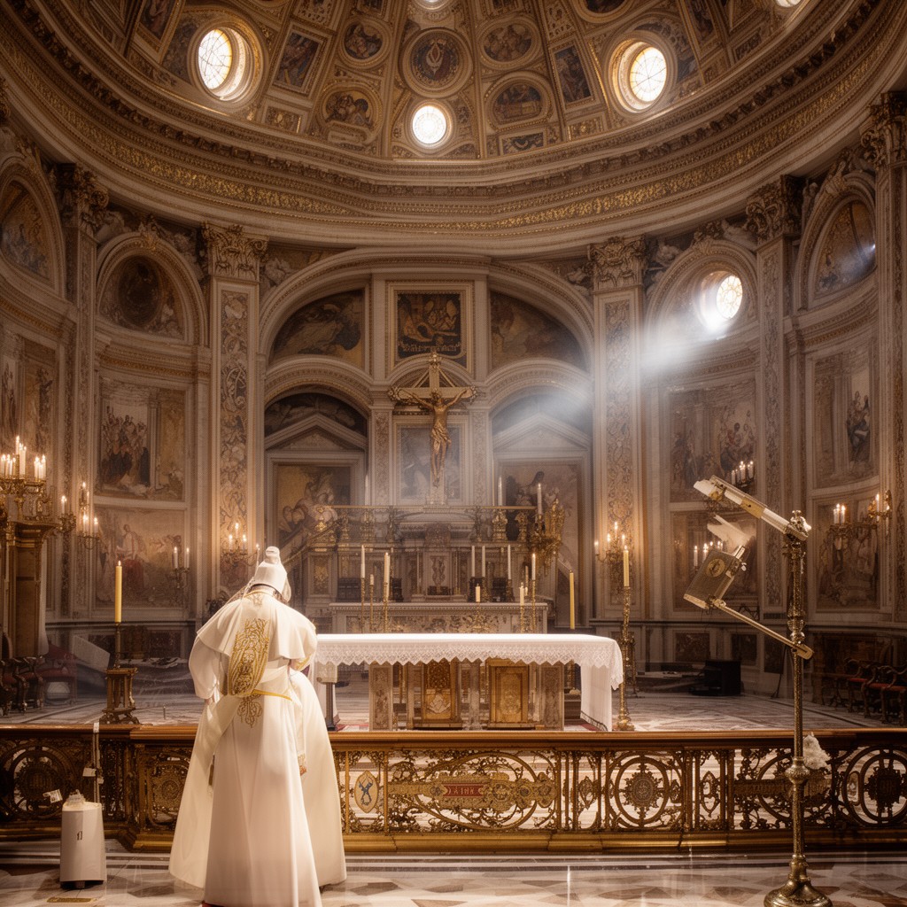 AI-generated illustration of Office for Liturgical Celebrations of the Supreme Pontiff