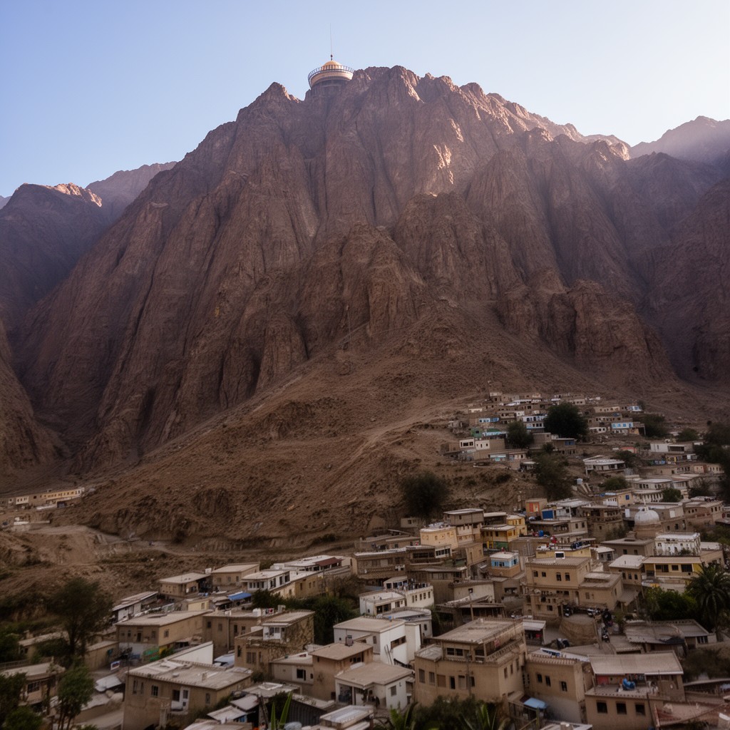 AI-generated illustration of Jabal an Nabi Shu'ayb