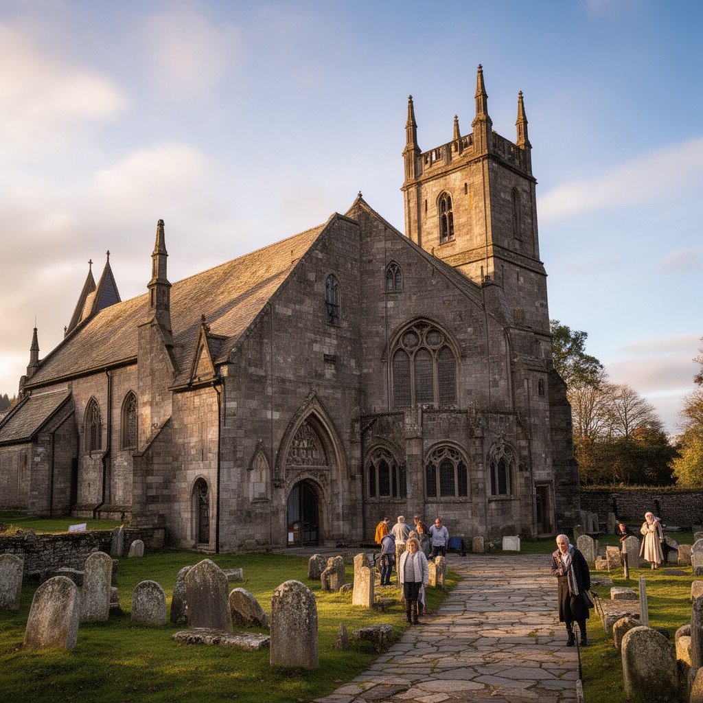 AI-generated illustration of Scottish Church