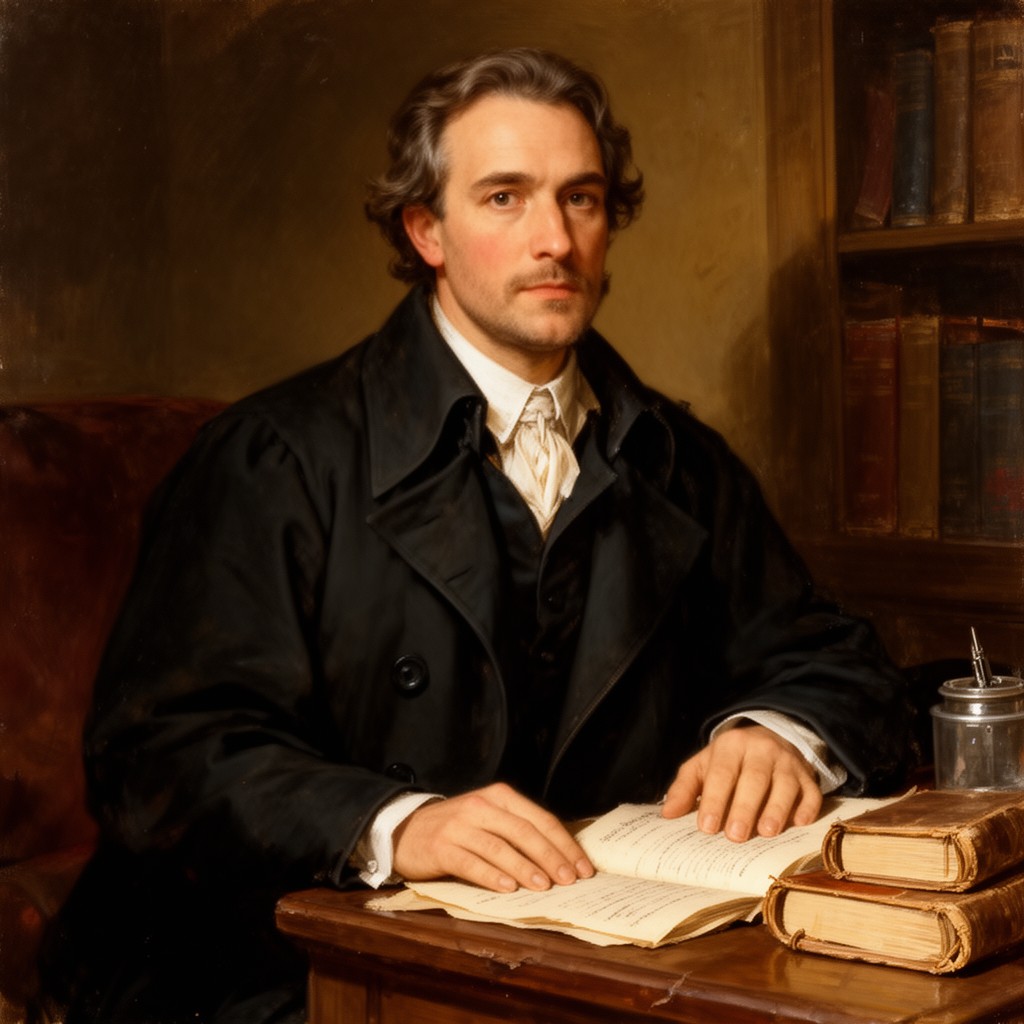 AI-generated illustration of John Peter Zenger