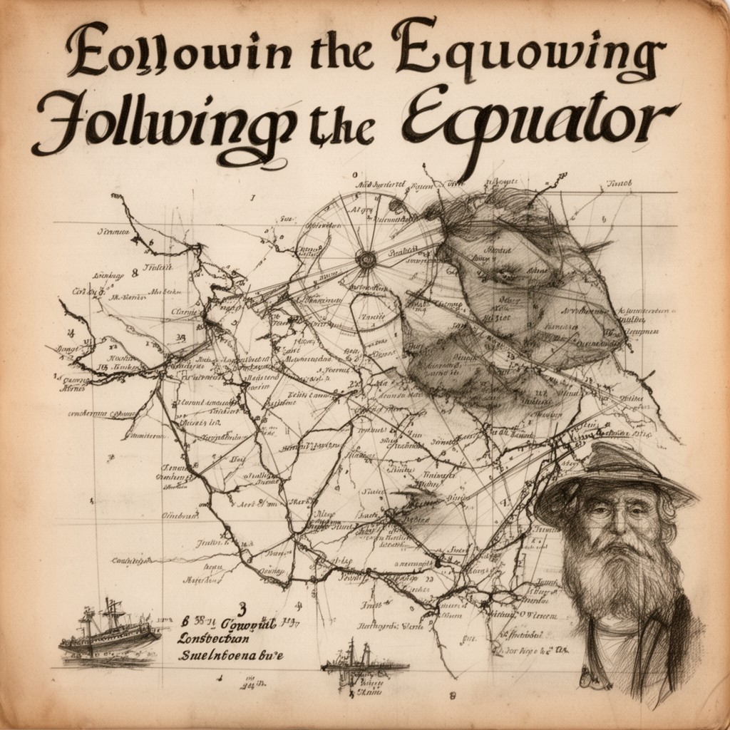 AI-generated illustration of Following the Equator