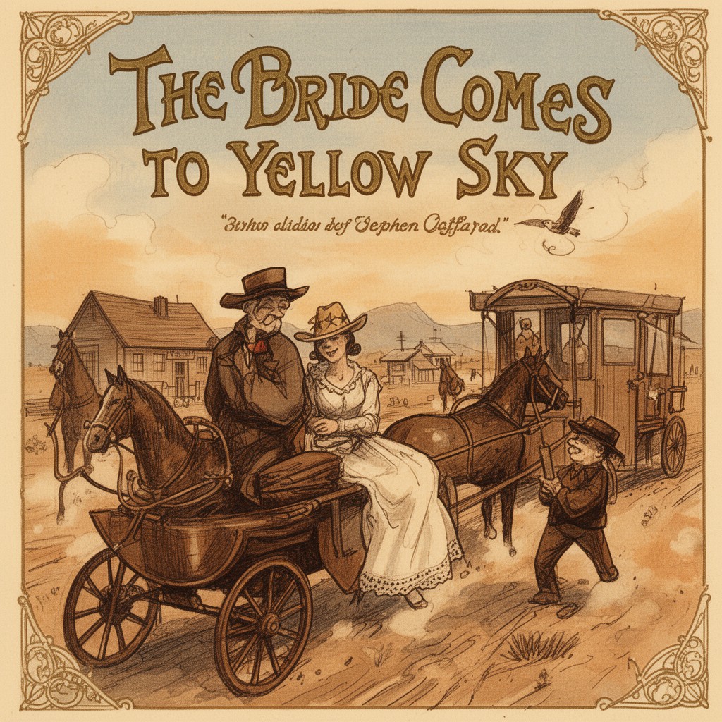AI-generated illustration of The Bride Comes to Yellow Sky