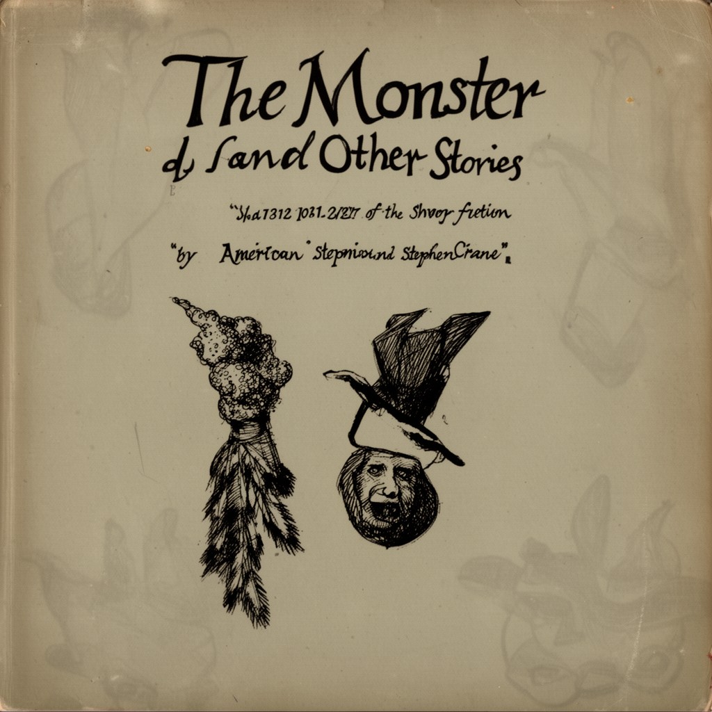AI-generated illustration of The Monster and Other Stories