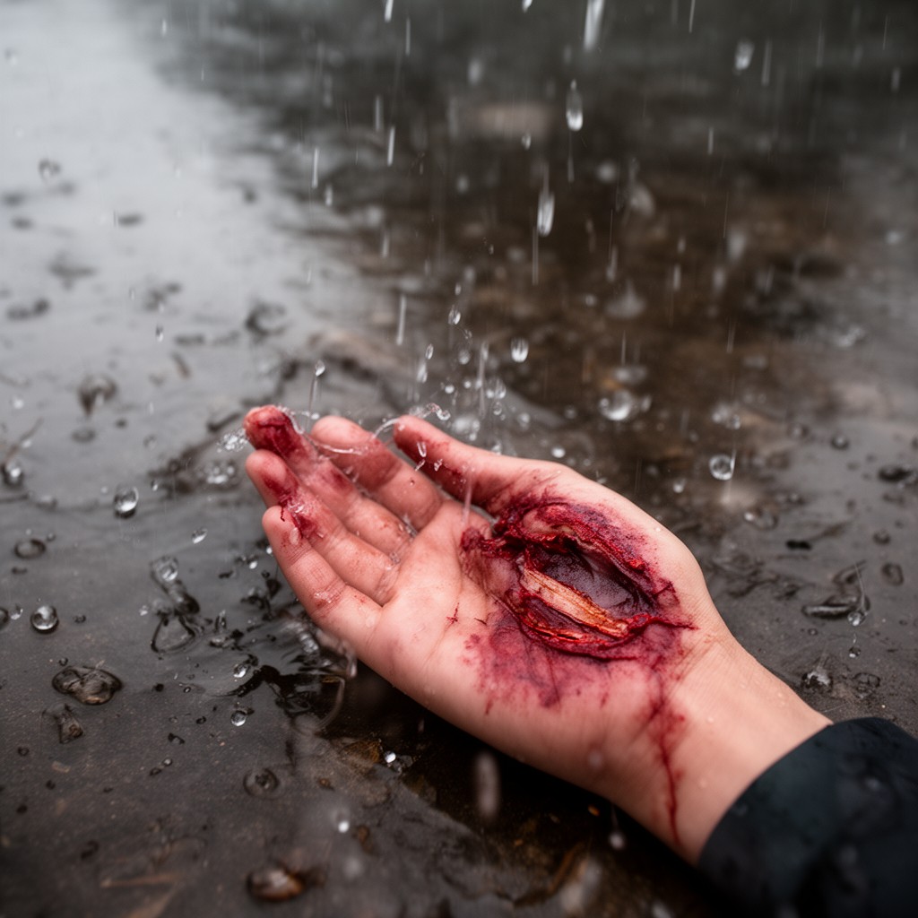 AI-generated illustration of Wounds in the Rain