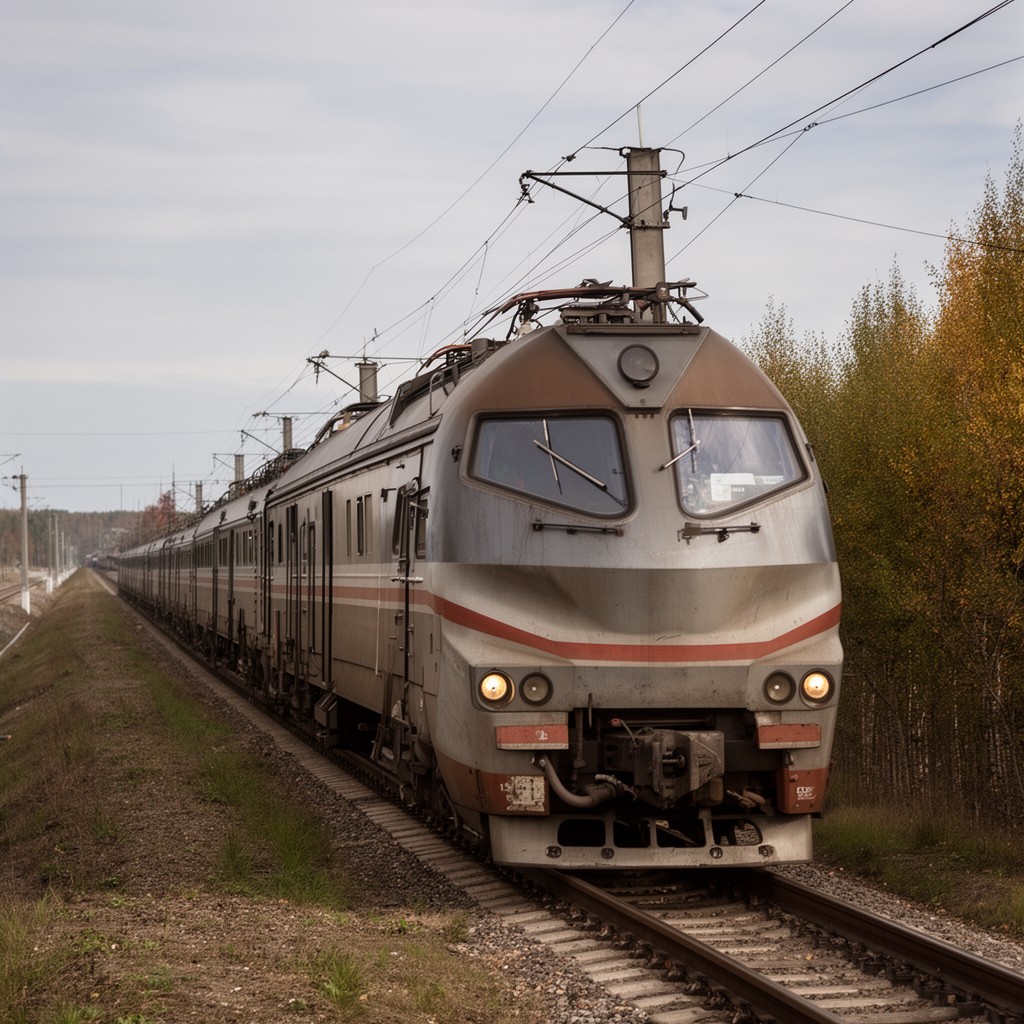 AI-generated illustration of Trans-Siberian Railway