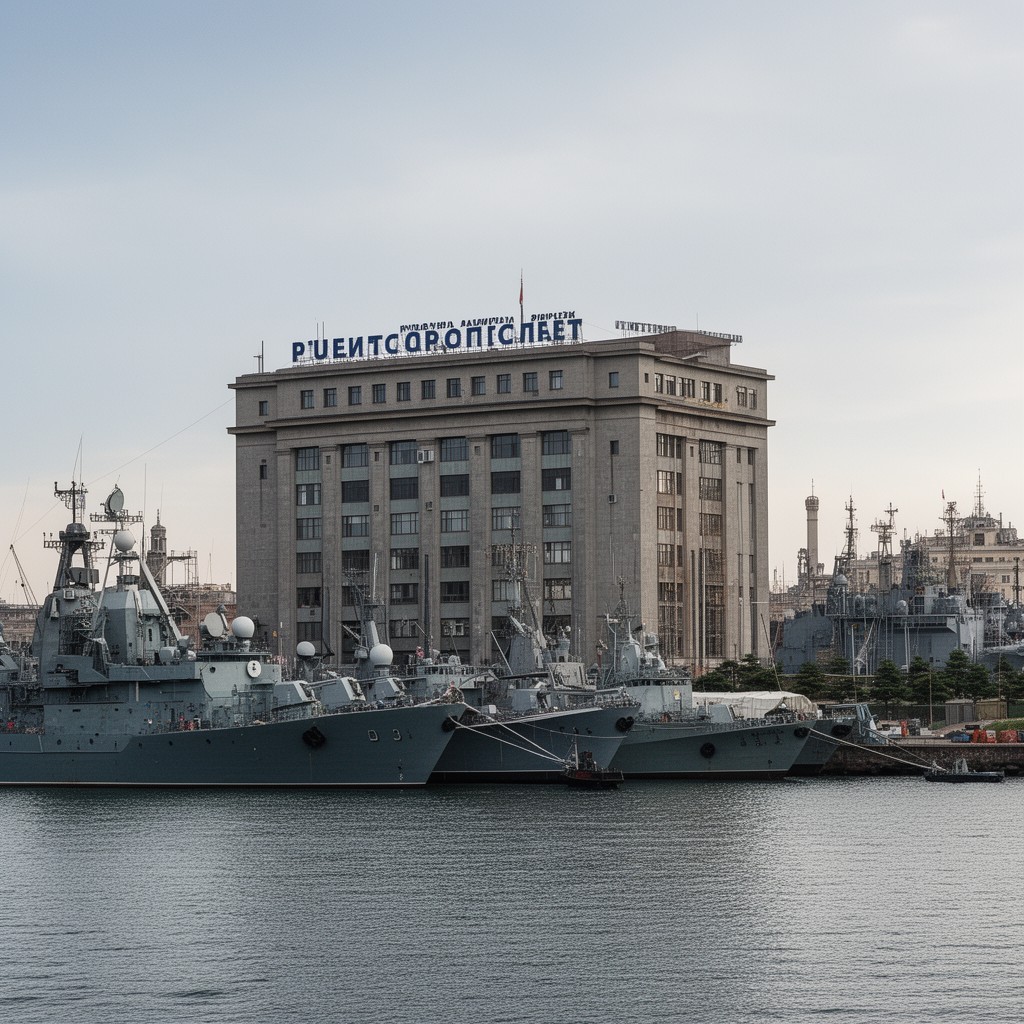 AI-generated illustration of Russian Pacific Fleet headquarters