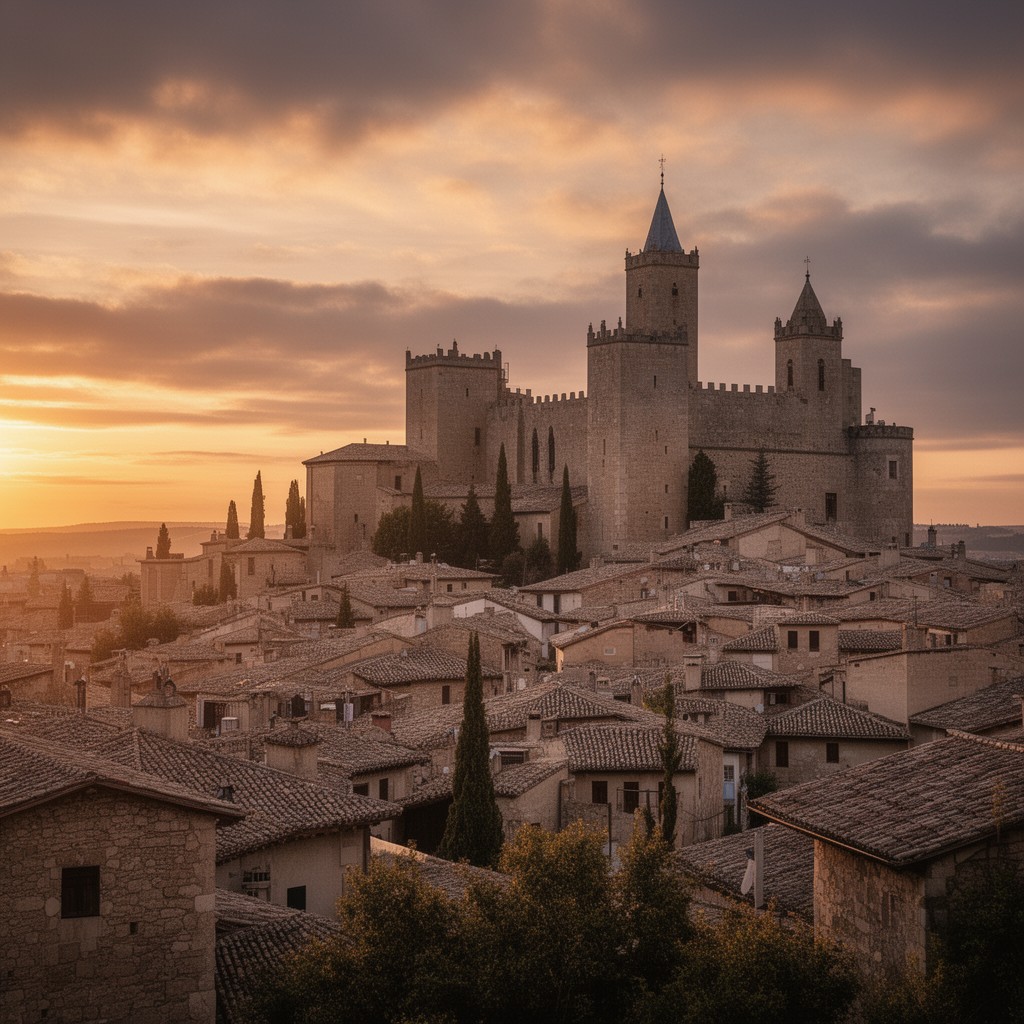 AI-generated illustration of Madrigal de las Altas Torres