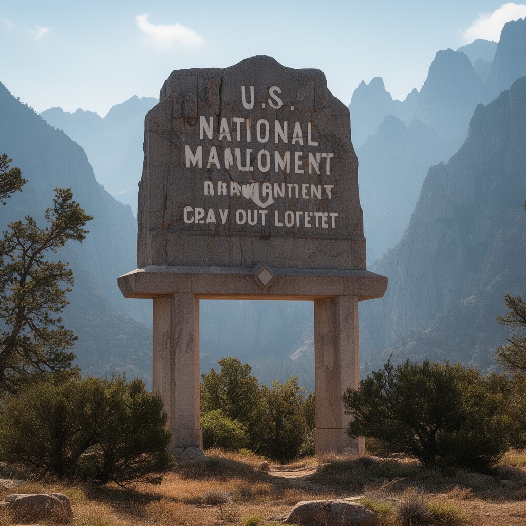 AI-generated illustration of U.S. National Monument