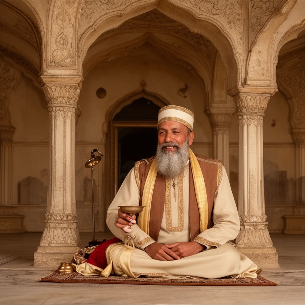 AI-generated illustration of Sufi saint Salim Chishti