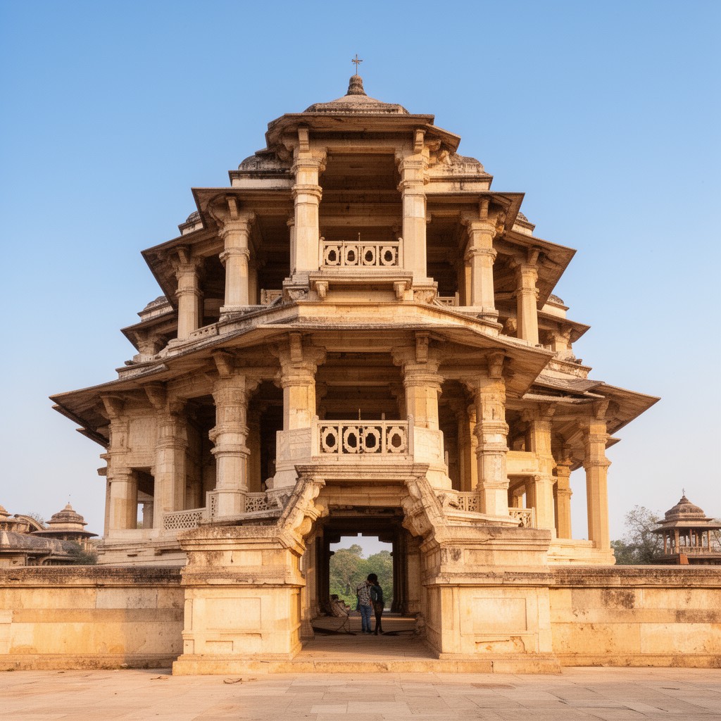 AI-generated illustration of Panch Mahal