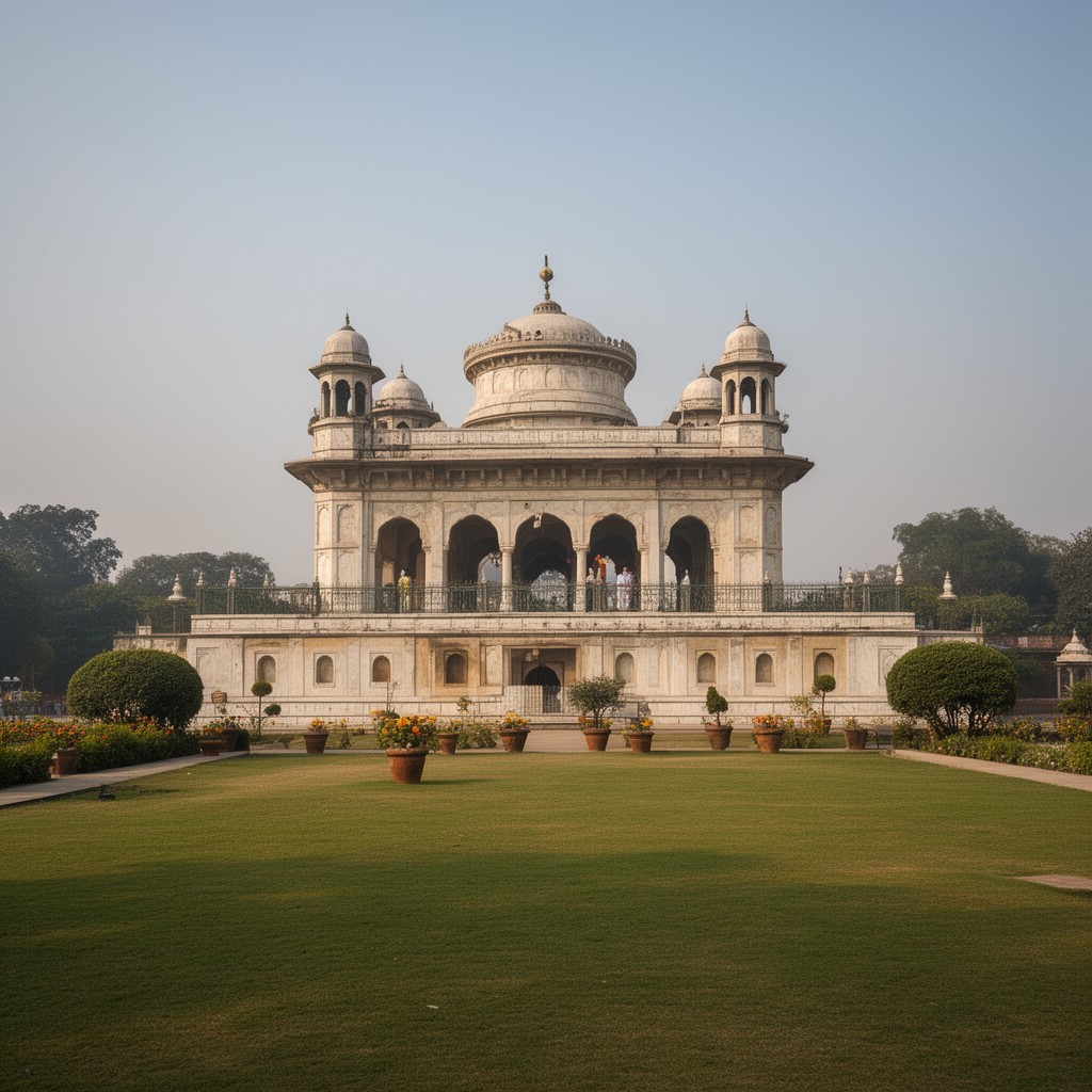 AI-generated illustration of Samadhi of Ranjit Singh, Lahore