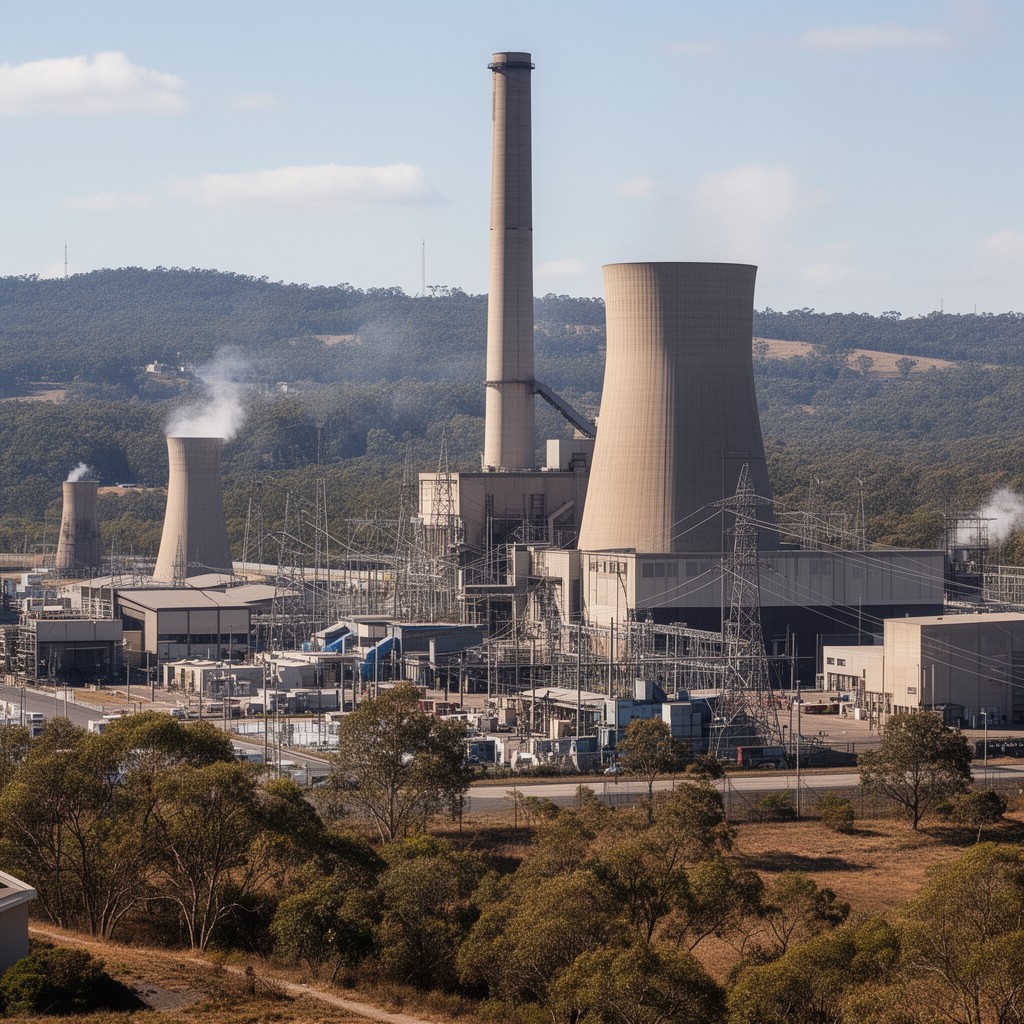 AI-generated illustration of Liddell Power Station