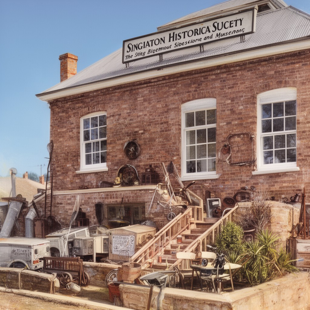 AI-generated illustration of Singleton Historical Society and Museum