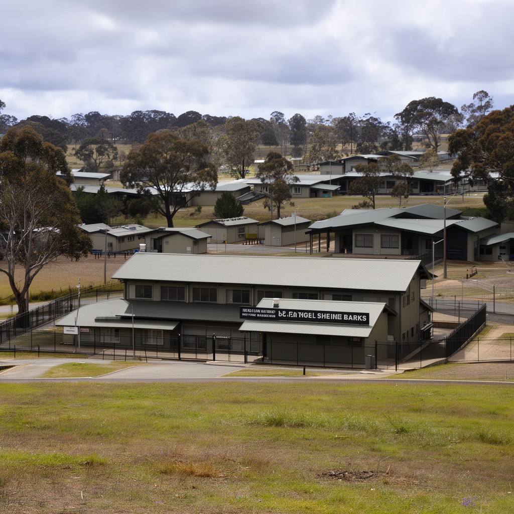 AI-generated illustration of Lone Pine Barracks