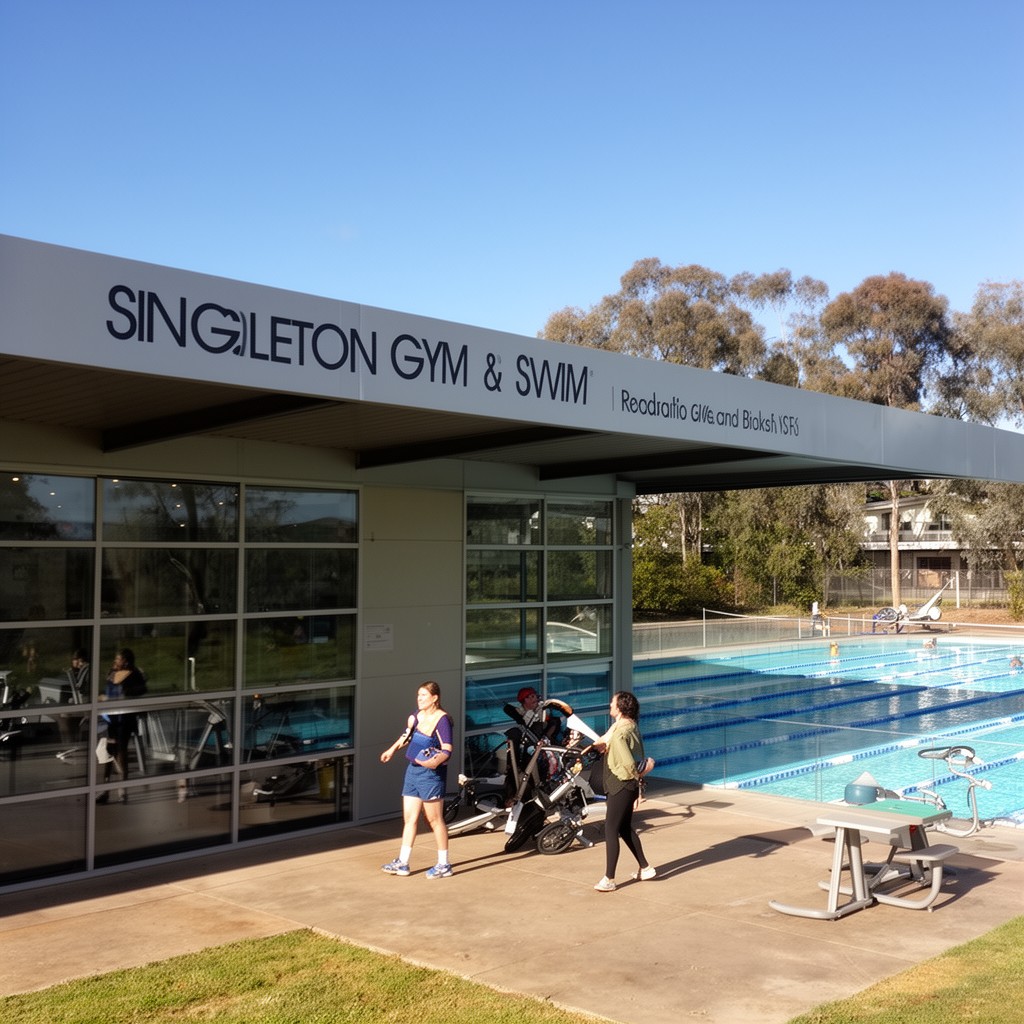 AI-generated illustration of Singleton Gym and Swim