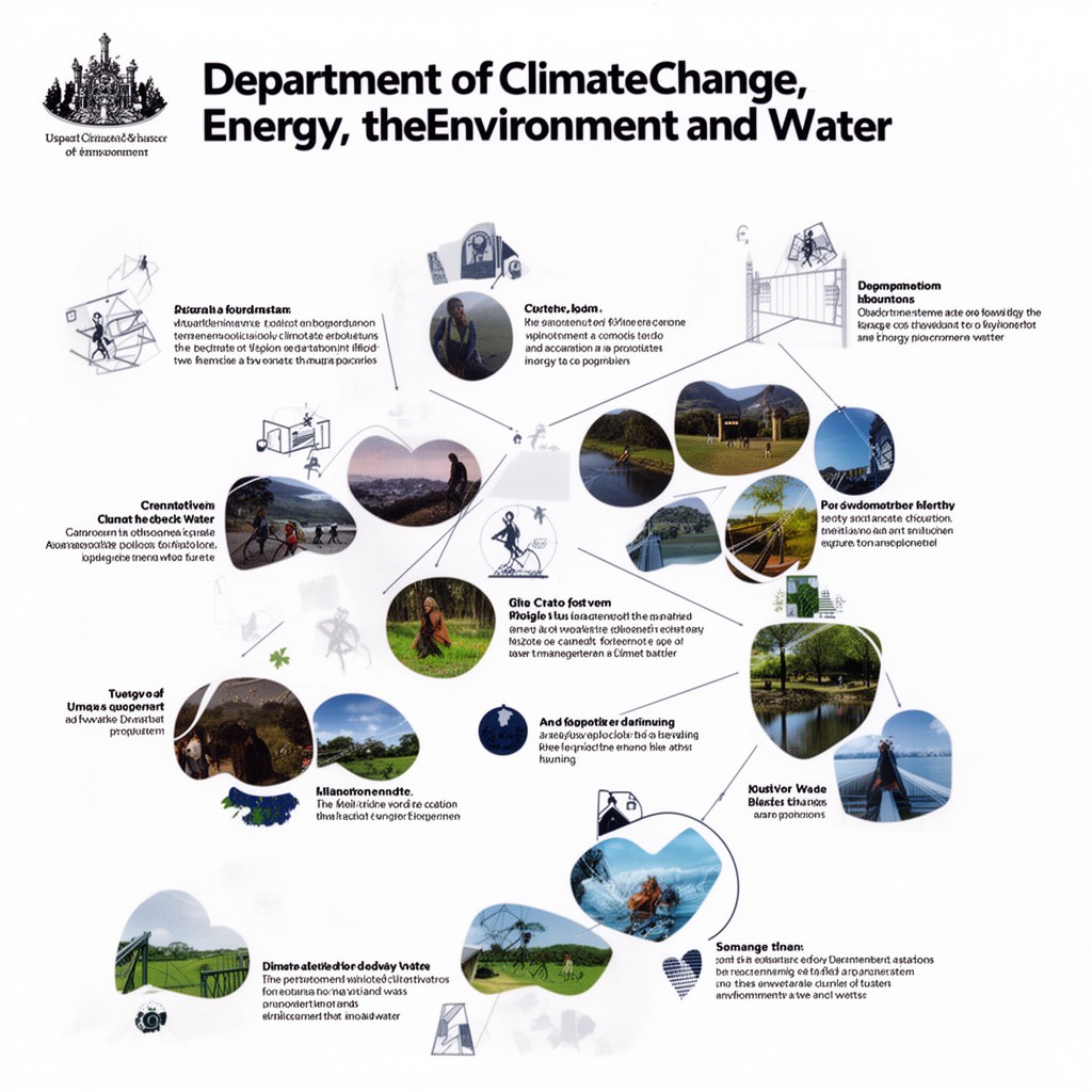 AI-generated illustration of Department of Climate Change, Energy, the Environment and Water