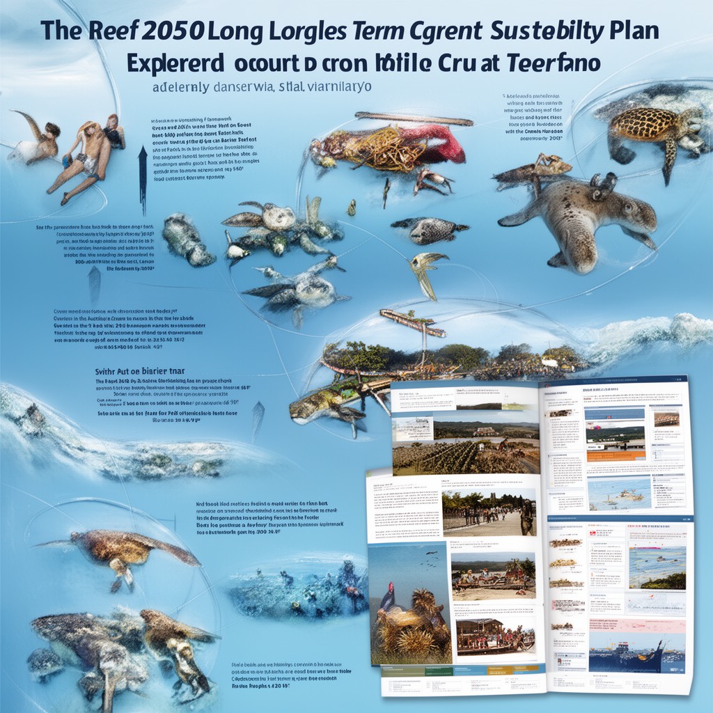 AI-generated illustration of Reef 2050 Long-Term Sustainability Plan