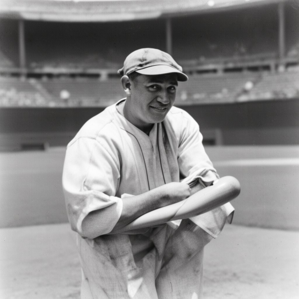 AI-generated illustration of Babe Ruth