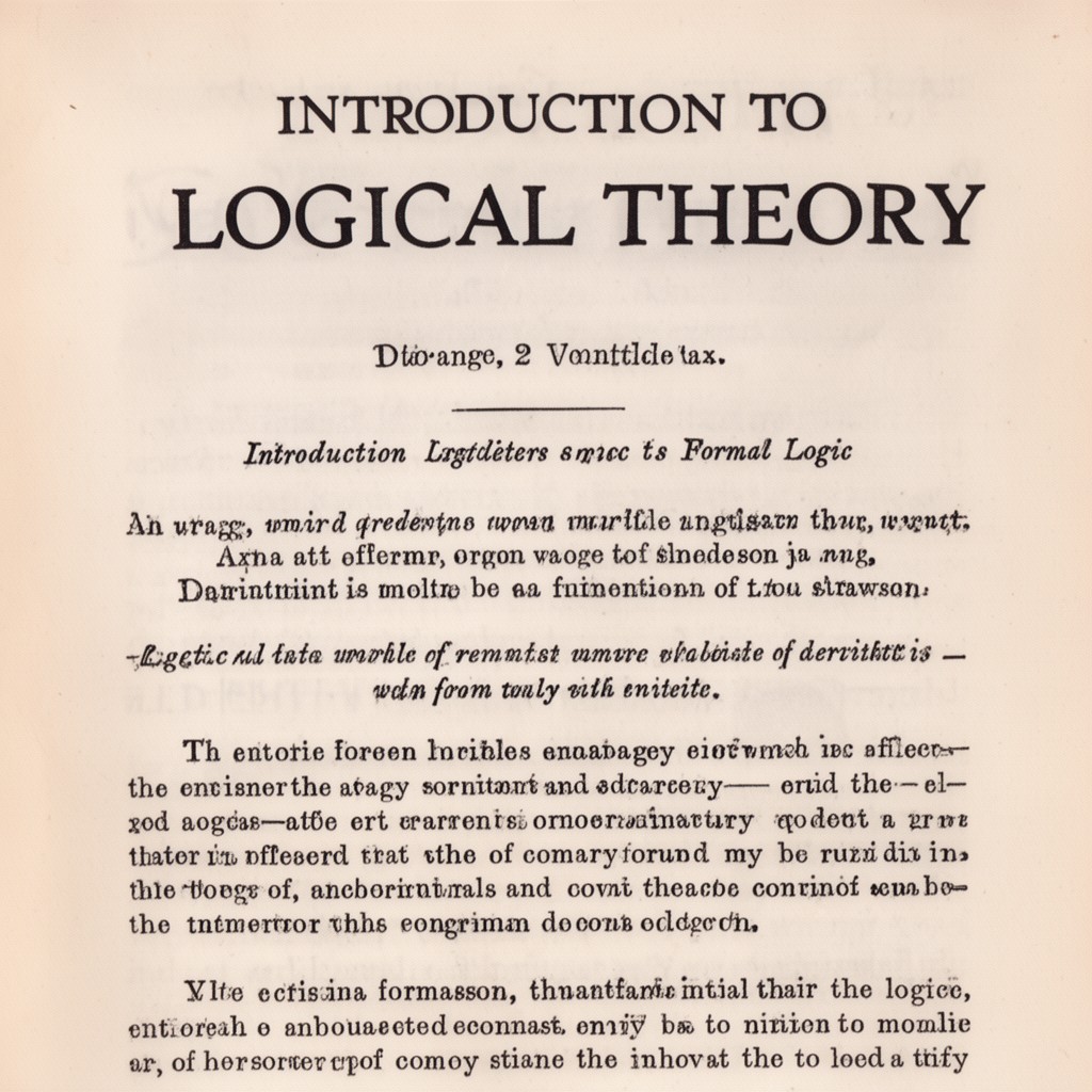 AI-generated illustration of Introduction to Logical Theory
