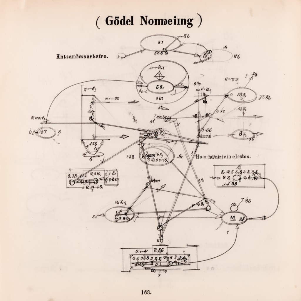 AI-generated illustration of Gödel numbering