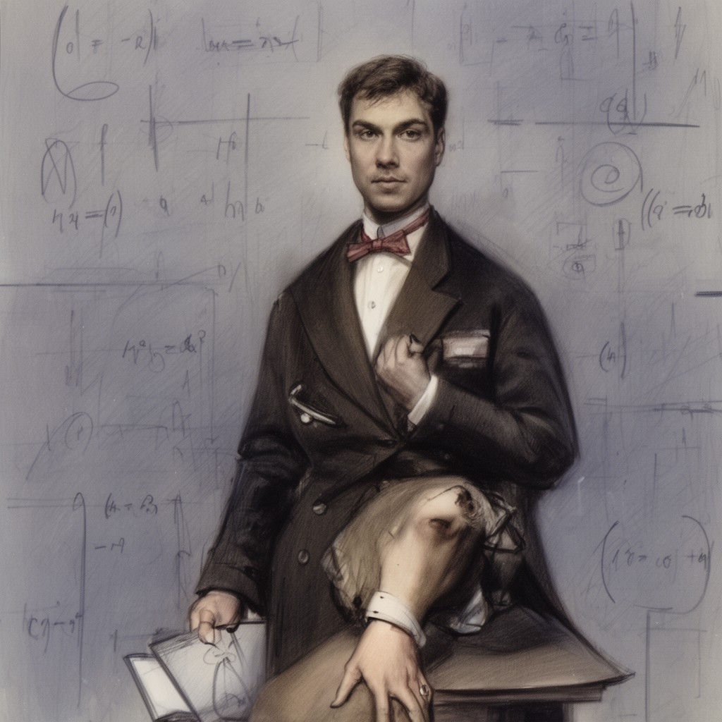 AI-generated illustration of Paul Cohen