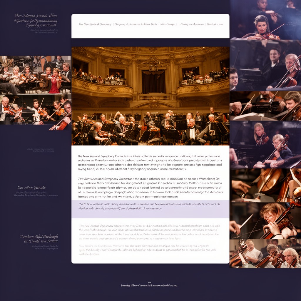 AI-generated illustration of New Zealand Symphony Orchestra