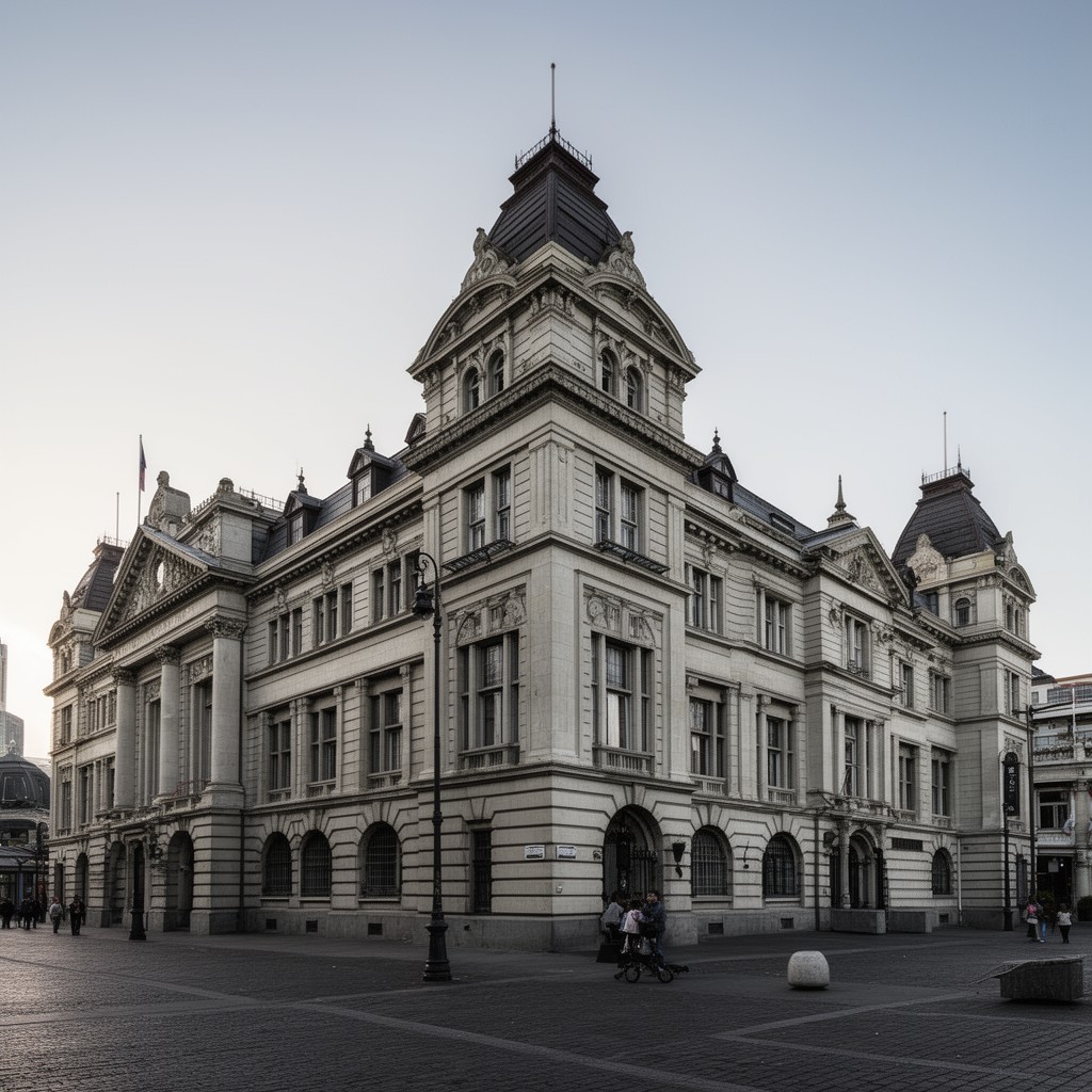 AI-generated illustration of Old Government Buildings
