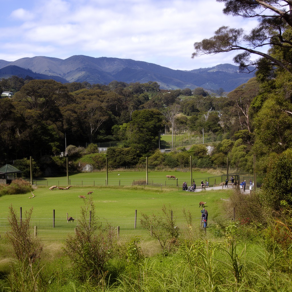 AI-generated illustration of Zealandia ecosanctuary