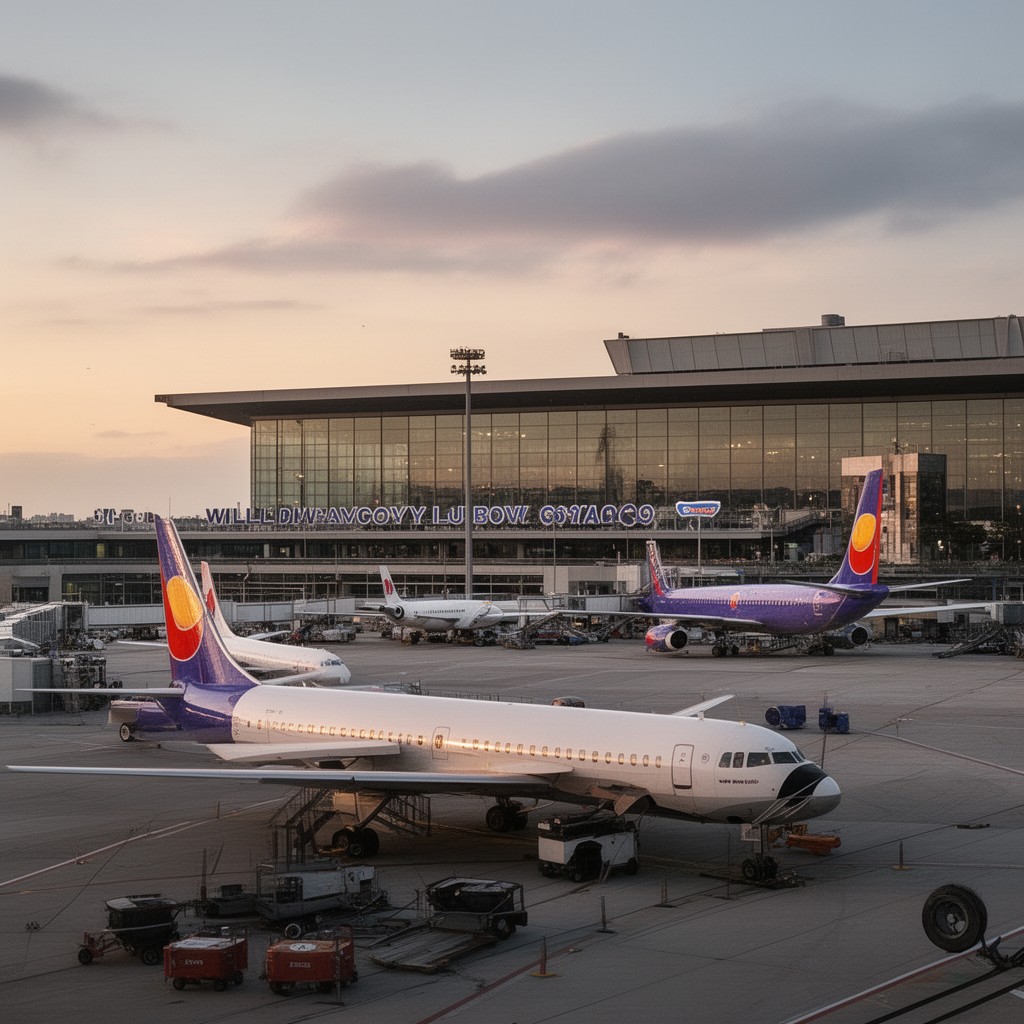 AI-generated illustration of William P. Hobby Airport