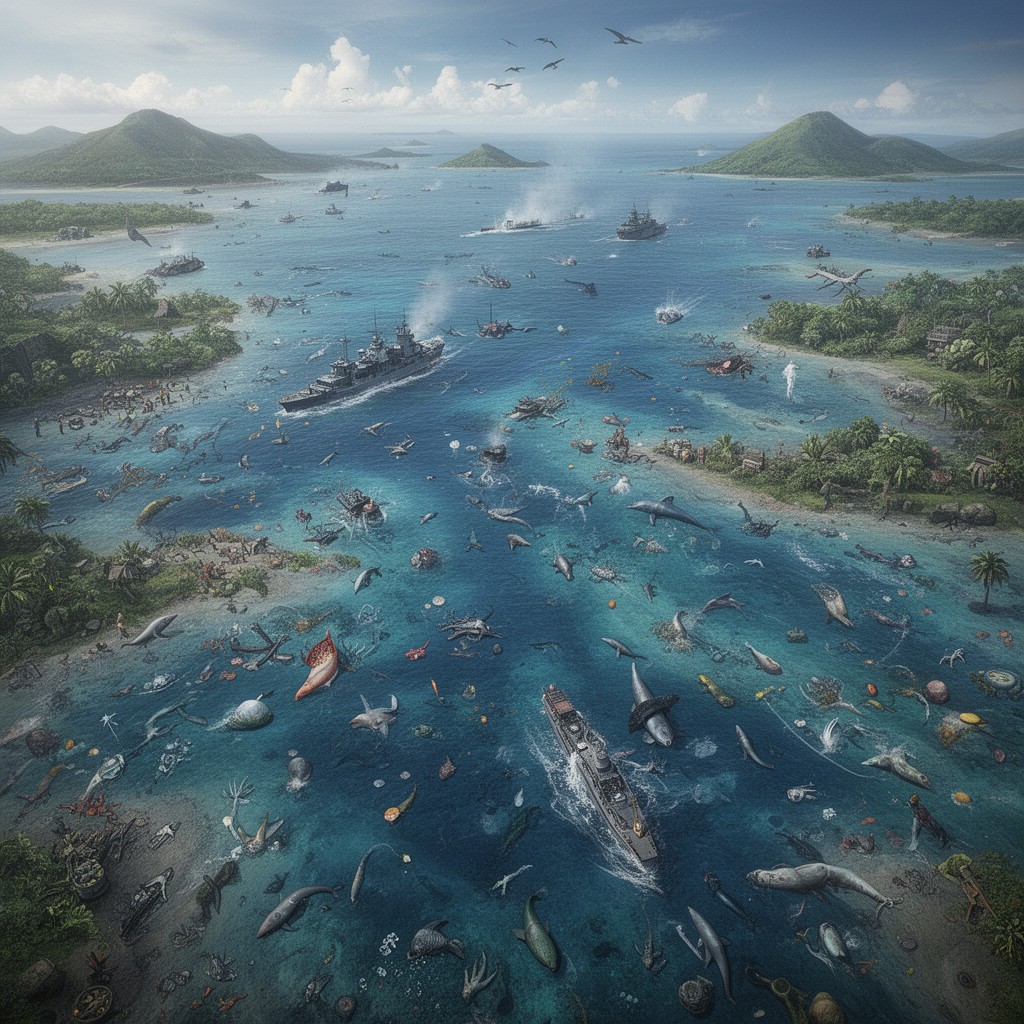 AI-generated illustration of Bismarck Sea