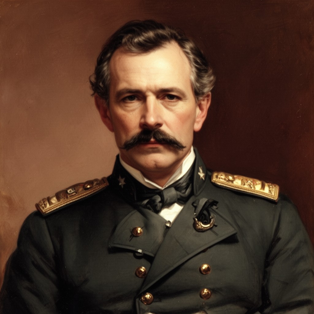 AI-generated illustration of Ethan Allen Hitchcock