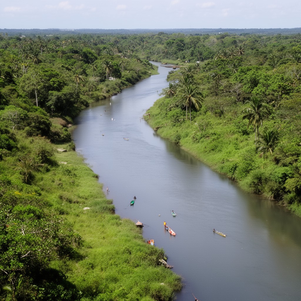 AI-generated illustration of Tecolutla River