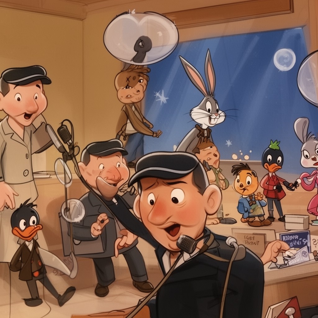 AI-generated illustration of Mel Blanc