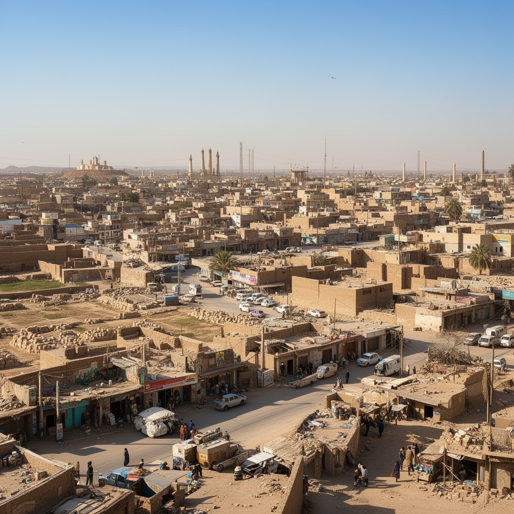 AI-generated illustration of Nasiriyah