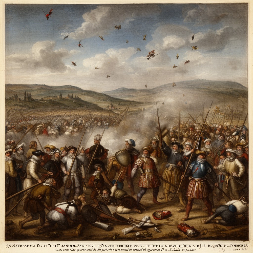 AI-generated illustration of Battle of Agnadello