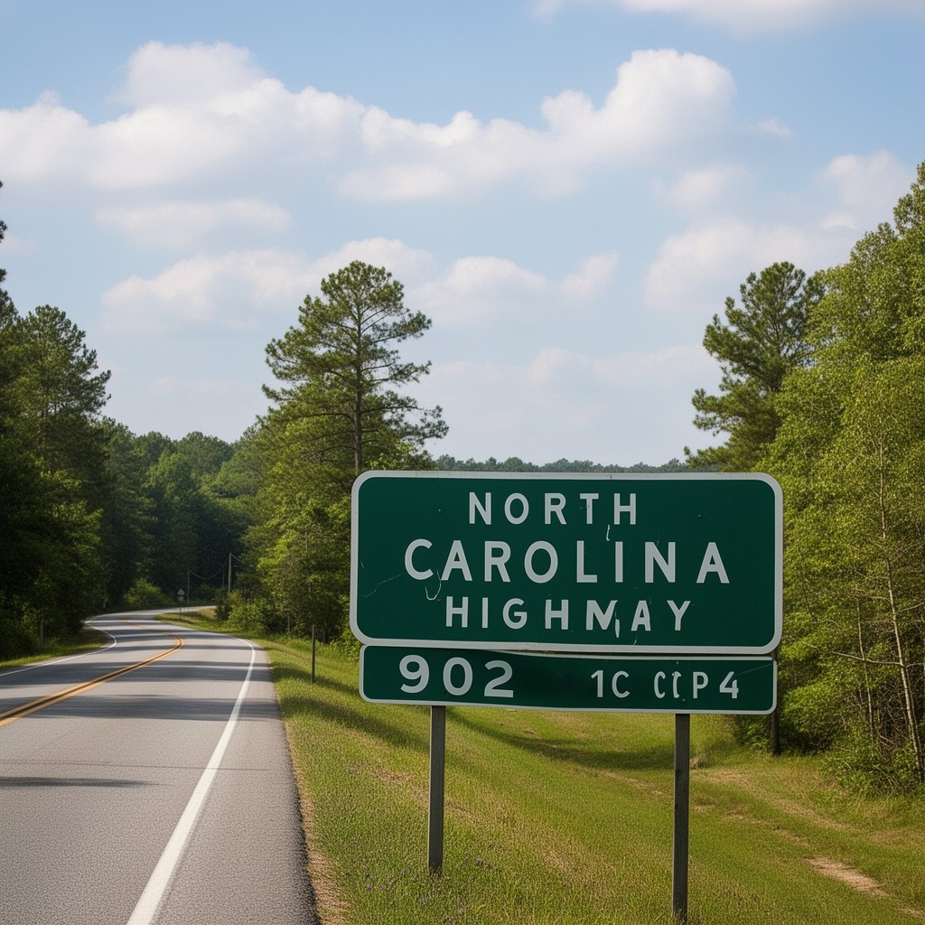 AI-generated illustration of North Carolina Highway 902