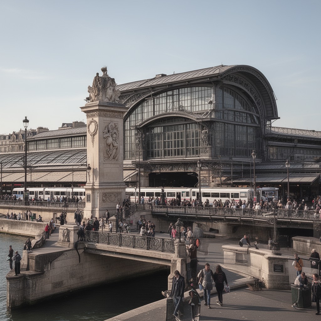 AI-generated illustration of Gare des Invalides