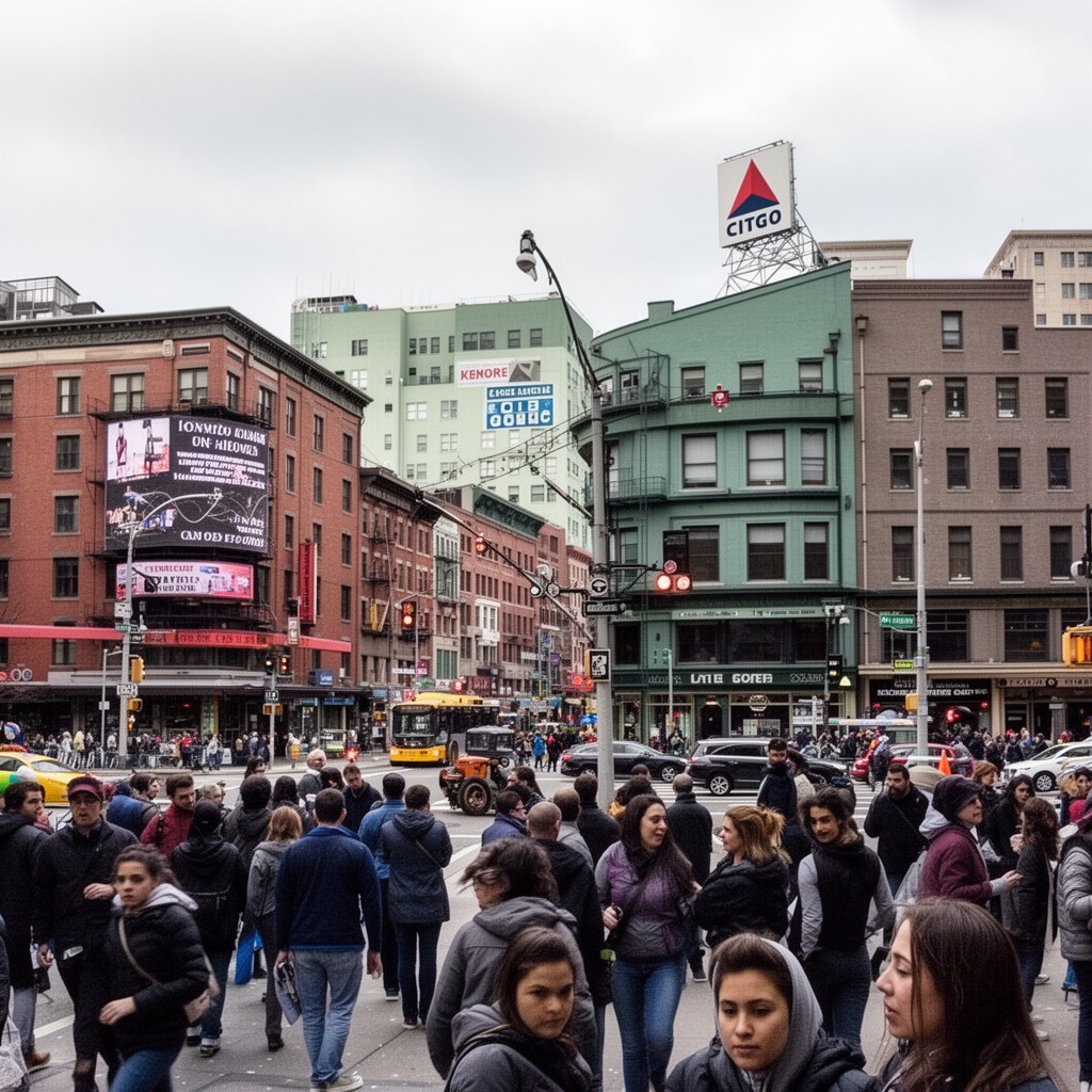AI-generated illustration of Kenmore Square